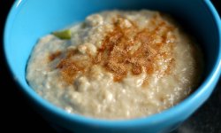 cinnamon sprinkled on porridge cinnamon sprinkled on porridge