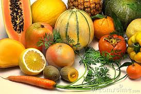 orange fruits and vegetables